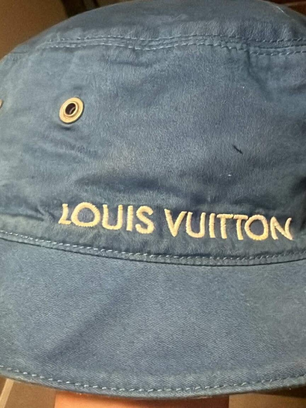 Louis Vuitton Denim Monogram Bucket Hat in Light Blue - Picture 4 of 6